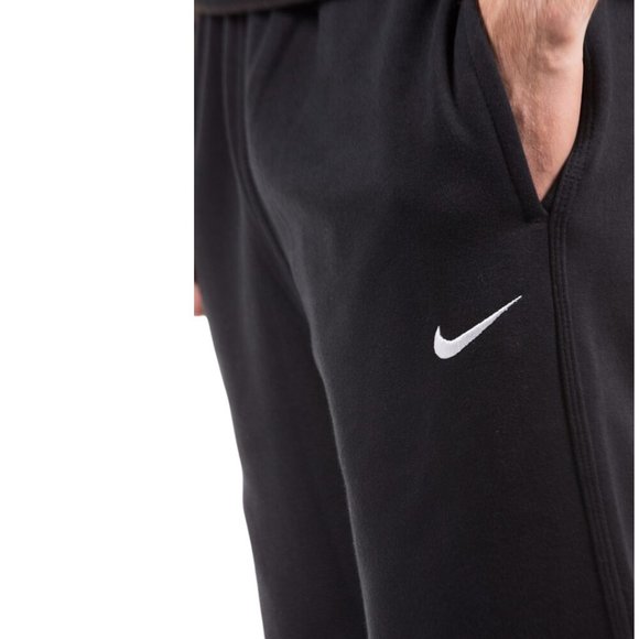 Nike Air Men's 2 PC AOP Sweatsuit Maroon Red Swoosh Logos Fleece Tracksuit Set - Picture 9 of 13